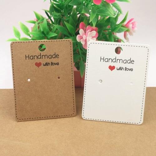 200pcs/lot 6.5x5cm Fashion Colorful Jewelry Packaging Card Earring Accessories display Card Accept customize logo MOQ:1000Pcs