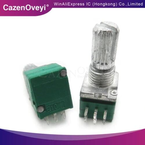 5pcs/lot RK097G 5K 10K 20K 50K 100K 500K B5K with a switch audio 6pin shaft 15mm amplifier sealing potentiometer In Stock