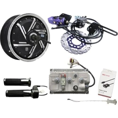 6000W 13inch Electric Motorcycle Hub Motor Conversion Kits with Kelly Controller KLS7275H