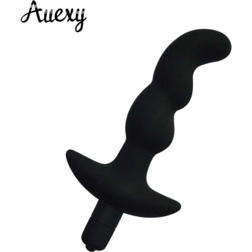 AUEXY Anal Dildo Vibrator Sex Toys for Men Women Gay Prostate Massager Silicone Masturbation Stick G Power Vibration Butt Plug