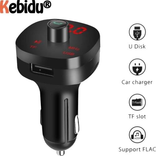 USB Adapter Dual USB Charger Car Kit Handsfree Wireless Bluetooth FM Transmitter LED MP3 Player 3.1A Car Accessories TF Card