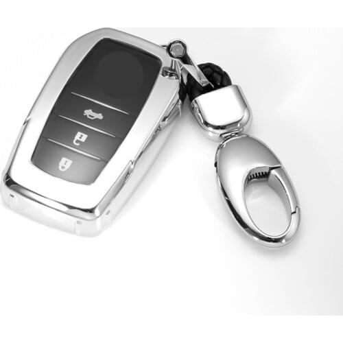 Soft TPU Car Key Cover For Toyota Chr RAV4 Land Cruiser 200 Avensis Auris Corolla Prius RAV4 Prado 2017 2018 Keychain Shell