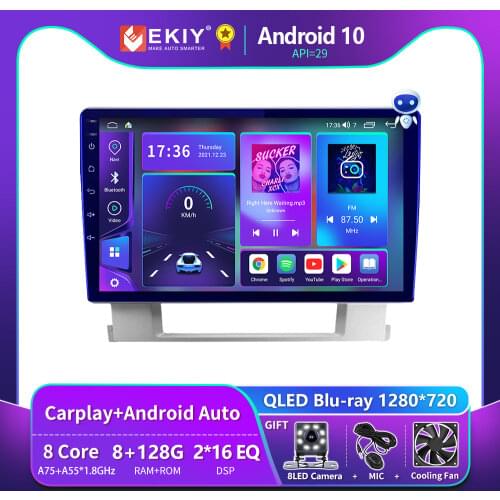 EKIY Blu-ray IPS 6+128G For Buick Excelle 2 2009-2015 For Opel Astra J 2009-2017 Android 10 Car Radio Player Navigation GPS 2din