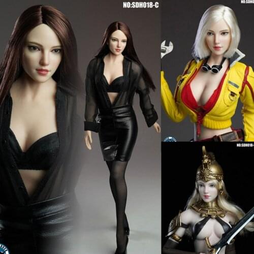 Spot SUPER DUCK 1/6 scale figure sexy European American female head sculpture for 12 inch action figure body