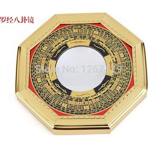 Town house to ward off bad luck evil spirit medallion quarter compass feng shui bagua mirror