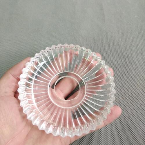 1pcs/lot D106X26mm European style crystal lamp flower glass bowl chandelier decorative tray lighting accessories