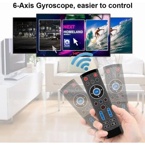 Max Remote Control Gyroscope Voice Household 2.4G T1 Wireless Air Mouse TV Watching Accessories for Android TV Box