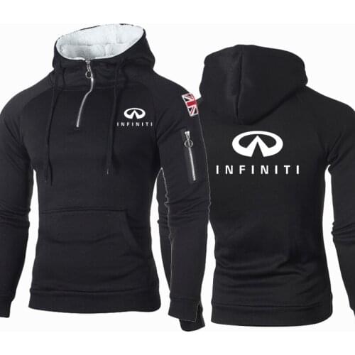 2021NEW Mens hoodies Infiniti car logo Print Casual Print Spring Autumn high quality Pure cotton casual Mens jacket hoodie