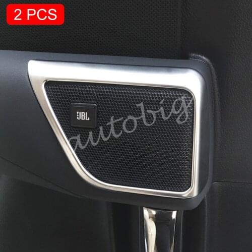For 2016-2019 Toyota Vellfire Alphard Interior Door Speaker Trims Cover Accessories Matte Chrome