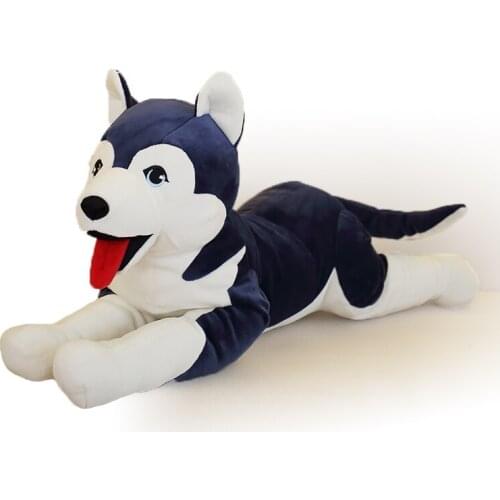New 60/90cm Kawaii Husky Soft Plush Dog Dolls Stuffed Animal Kids Toys Simulation Husky Christmas Gifts Birthday Brinquedos