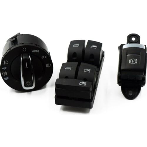 3Pcs New Window headlight parking switch For AUDI A3 S3 A6 S6 C6 Q7 RS6 A6 allroad quattro 4F1941431E 4F0959851 4F1927225C
