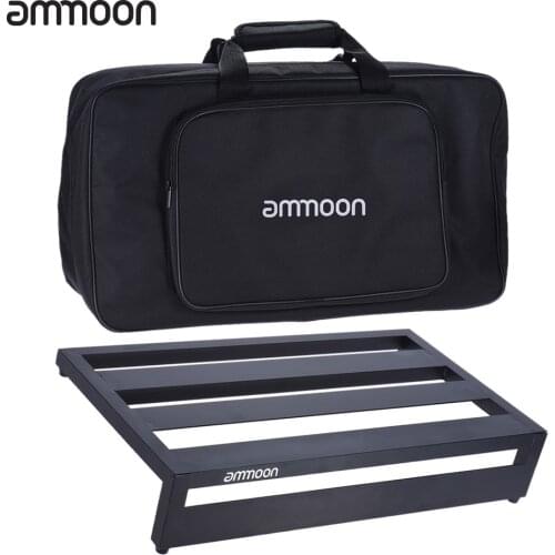 Ammoon DB-3 Portable Guitar Effect Pedal Board Pedalboard Aluminum Alloy with Carrying Bag Pedals Mounting Tapes Guitar Parts