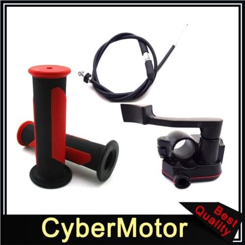 Alloy Thumb Throttle Cable Handle Grips For 50cc 70cc 90cc 110cc 125cc 150cc 200cc 250cc ATV Quad Taotao Sunl Kazuma Roketa