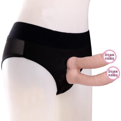 Strapon Dildo Double Strap ons Dildo Panties with Anal Dildo Elastic Harness Strap On Dildo Lesbian Couples Sex Products