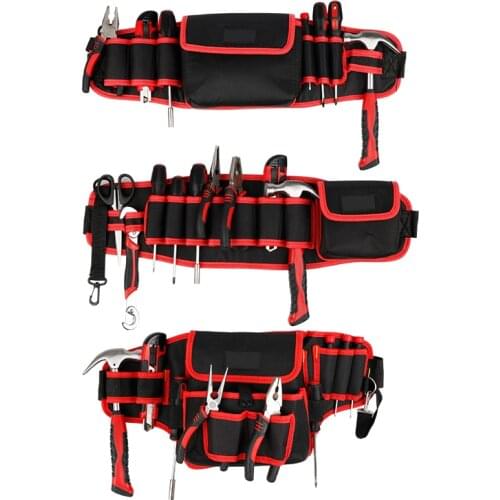 Electrician Kit Tools Bag Waist Bag Multifunctional Thickened Belt Maintenance Waist Kit Ferramentas Manuais Hand Tools EI50TB