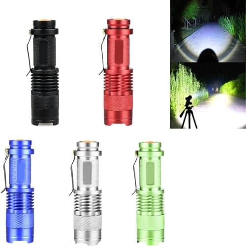 Super Bright T6 LED Flashlight Focus 50000 Lumens 3 Modes T6 LED 18650 Flashlight Torch Lamp Powerful Zoomable with Clip