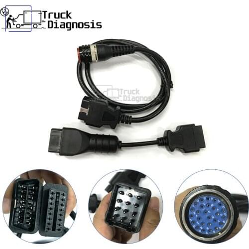 Vocom 12pin Cable with vocom 88890304 OBD2 Cable for VOLVO Vocom 88890030 heavy truck diagnostic tool