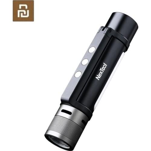 Youpin NexTool 6 in 1 USB Rechargeable Flashlight 240m IPX4 Waterproof LED Flashlight Type-C Searching Torch for Camping