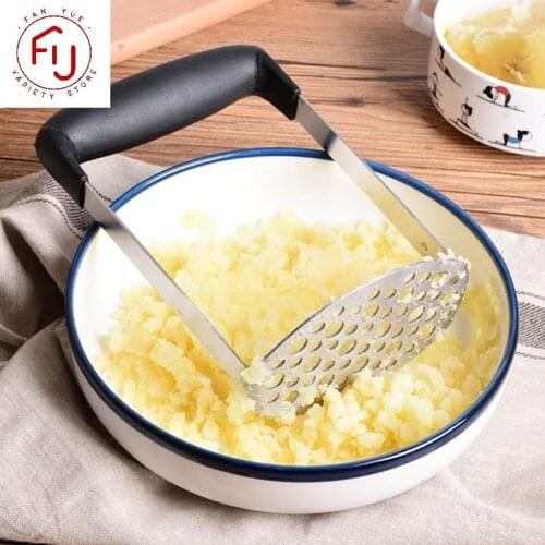1PC Stainless Steel Potatoes Mud Pressure Mud Machine Potato Masher Ricer Fruit Vegetable Tools Kitchen Gadgets Accessories