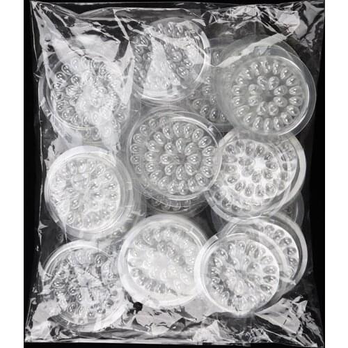 100pcs Eyelashes Glue Gasket For Eyelash Extension Glue Holder Eyelash Adhesive Pallet Paste Plastic Flower shape Glue Pad Tool