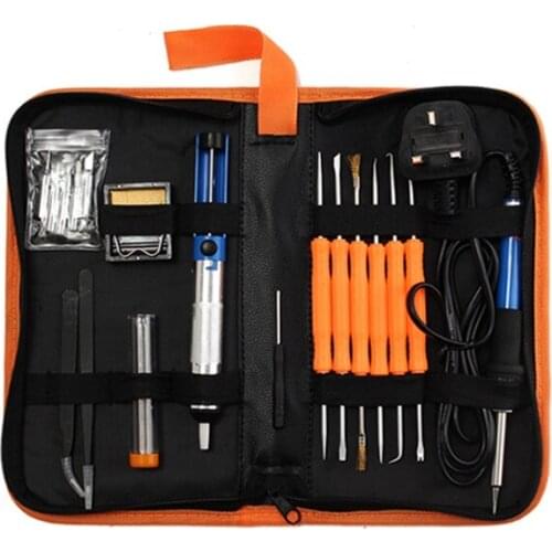 20Pcs Electric Soldering Iron Welding Tool Kit 110V 60W Control Welding Station Tip Case