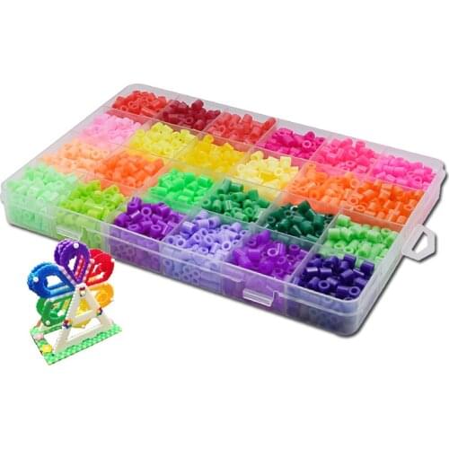 5mm Hama beads 24/48 Colors perler Toy Fuse Bead for kids DIY handmaking 3D puzzle Educational Kids Toys Shipping