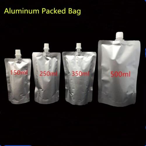 Aluminum colored Plastic Beverage Suction Beverage Bag, Coffee milk tea jelly bag wholesale 300PCS