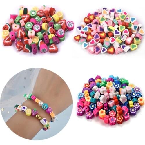 30pcs/Lot 10mm Mixed Clay Spacer Beads Jewelry Making Earrings Bracelet Necklace DIY Handmade Accessories