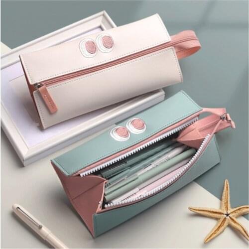1PC Pencil Case Cases Cute Popular Korean Stationery 2021 Pen Bag Pouch Material Escolar Kawaii School Supplies High Capacity
