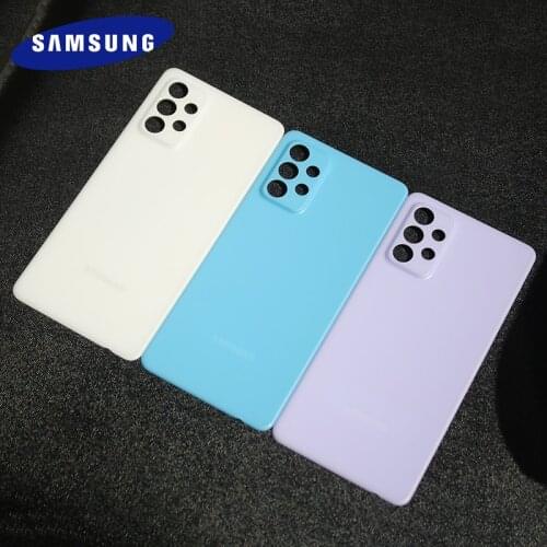 Samsung Galaxy A72 Back Cover Battery Case Rear Door Housing Cover Replacement For Galaxy a72 A 72 Phone Case With Sticker&logo