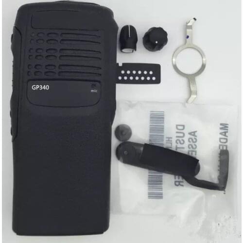 Black the front housing case shell for motorola GP340 walkie talkie for replacement
