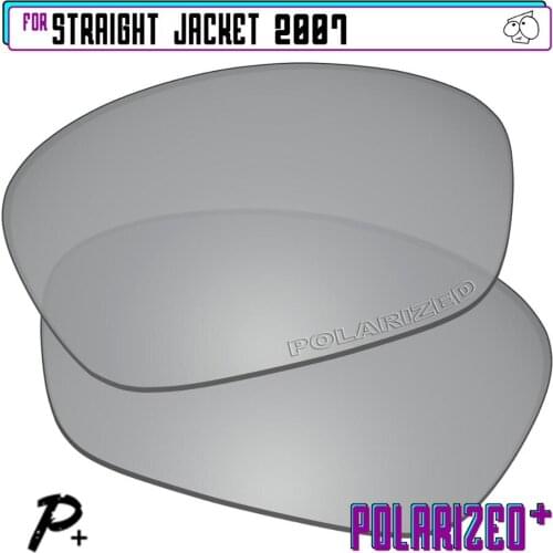 EZReplace Polarized Replacement Lenses for - Oakley Straight Jacket 2007 Sunglasses - Silver P Plus