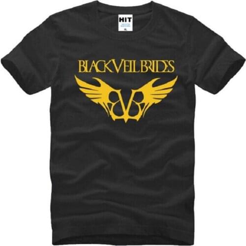 Rock Black Veil Brides Printed T Shirt Men Hip Hop Short Sleeve O-Neck Cotton Man T-Shirt Cool Tee Shirt Homme Camisa Masculina