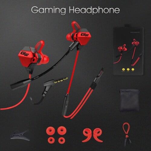 Gaming Headphone with Adjustable Mic HIfi Stereo Bass 3.5mm Wired Earphone Mobile PC Gaming PUBG Earbuds for Professional Gamer