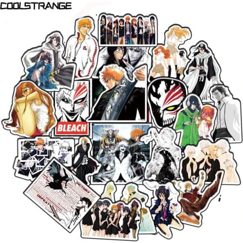 10/30/50Pcs Classic Japanese Anime BLEACH Stickers For Suitcase Laptop Luggage Motorcycle Phone Skateboard Pegatinas Stickers