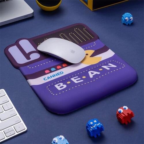 Mouse Pad for Gaming with Wrist Rest Slow Rebound Memory Sponge Cartoon Mouse Pad Mat PU Non-slip Bottom with Wrist Support Pad
