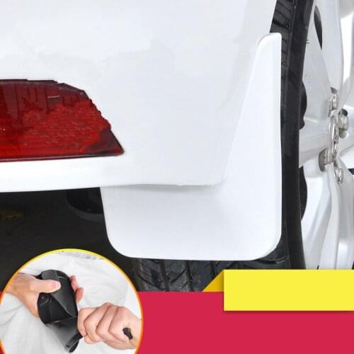 Paint fender mudguard modified exterior front and rear wheel soft plastic file mud tile decoration for toyota yaris L 2015-2017