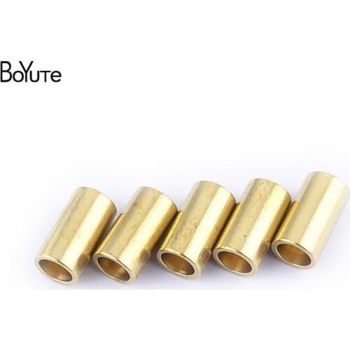 BoYuTe (100 Pieces/Lot) 5.5*9.5MM Metal Brass Spacer Tube Beads DIY Jewelry Accessories