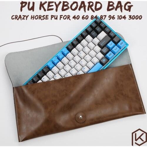 Soft pu keyboard carrying case bag for planck preonic gh60 xd64 tada68 87 104 va68 k65 k70 k95 3000 3494