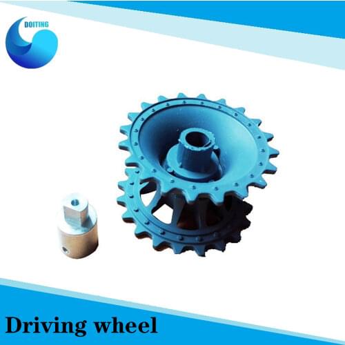 Original DOIT 2pcs Plastic Driving Wheel 4mm 5mm 6mm Coupling Connector for Tank Chassis Tracked Vehicle Caterpillar Walee Tyre