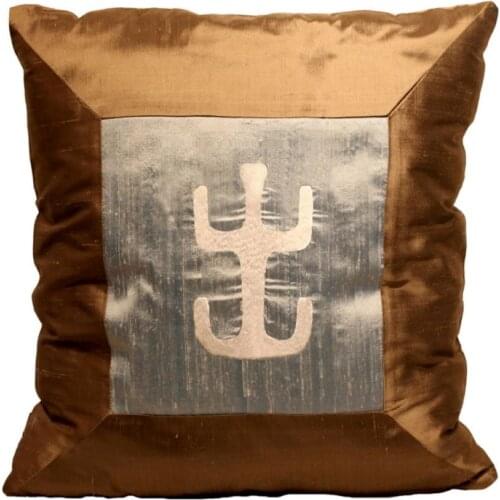 Cushion Home Decor Ornamental Handmade Embroidered Design Award Winner Turkey Anatolian Motifs 100 Silk Decoration Pillow