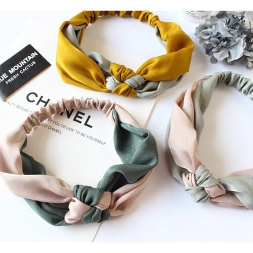 2018 summer fashion scrunchy women girls knot turban headbands hair head bands wrap accessories for women hair headwrap headband