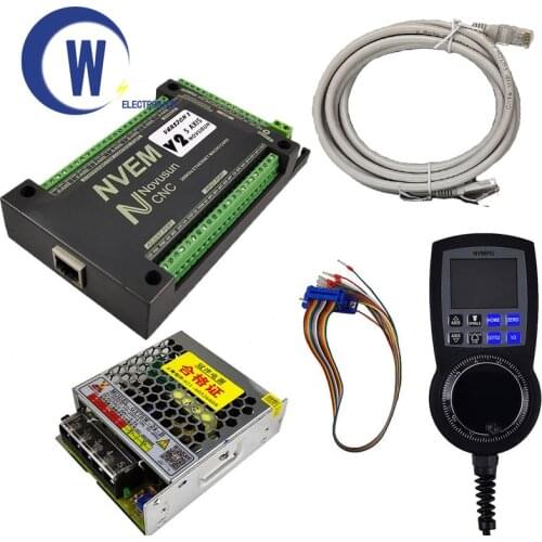 2021 Newly upgraded nvem nvum v2.1 NVMPG digital display handwheel mach3 CNC motion controller system DC 75W24V