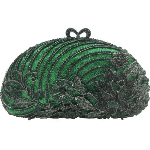 Bouique De FGG Flower Appliques Red Ruby Women Crystal Purse Evening Clutches Bags Wedding Handbag Party Clutch Bridal Bag