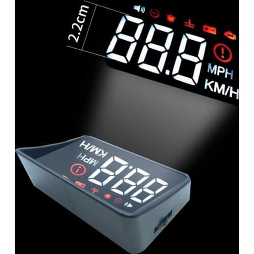 XUNMA Car HUD Head-Up Display OBD2 II EUOBD Overspeed Warning System Projector Windshield Auto Electronic Voltage Alarm