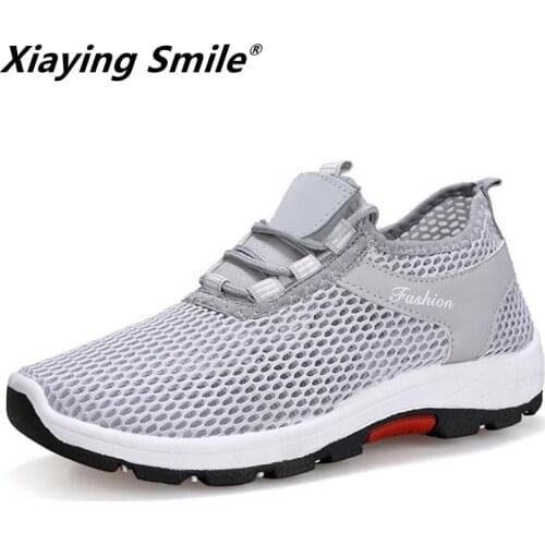 Xiaying Smile Light Breathable Mesh Running Shoes walk Shoes Women Soft Comfortable Outdoor Sport Sneakers Summer Fitness Female