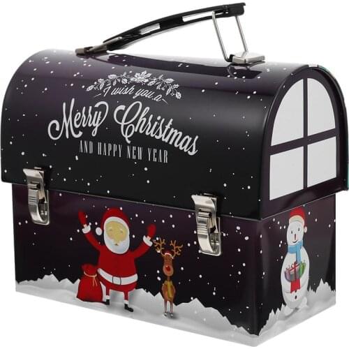 1PC Iron Mailbox Ornament Portable Lovely Xmas Tree Pendant Candy Box Organizer Christmas Tree Ornament Mailbox Design For Club