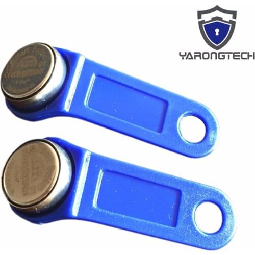 10pcs/lot DS1990A F5 TM1990 blue color read-only iButton I-Button TM Card Non Magnet electronic key IB tags