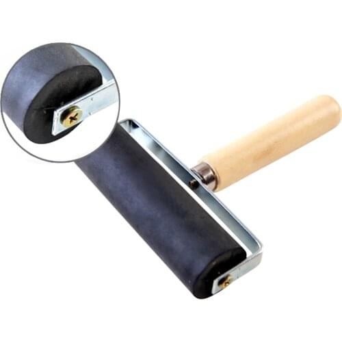 10cm Printing Roller Tools Scrapbook Wallpaper Stamping Ink Glue Spreading Hard Rubber Brayer Printmaking Art Craft Tools