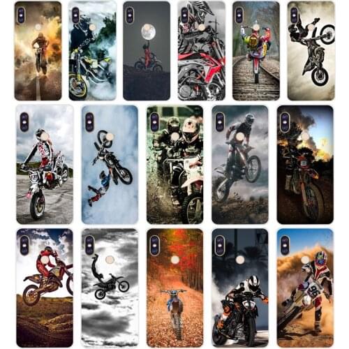 226FG Motocross moto cross dirtbikes Soft Silicone Tpu Cover phone Case for xiaomi redmi 5A 8 8A 5Plus note 5 5A 8 8t Pro